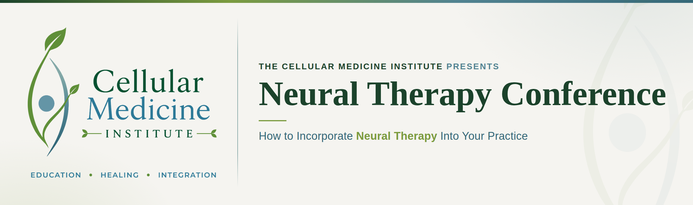 The Cellular Medicine Institute presents the Neural Therapy Conference: How to Incorporate Neural Therapy Into Your Practice